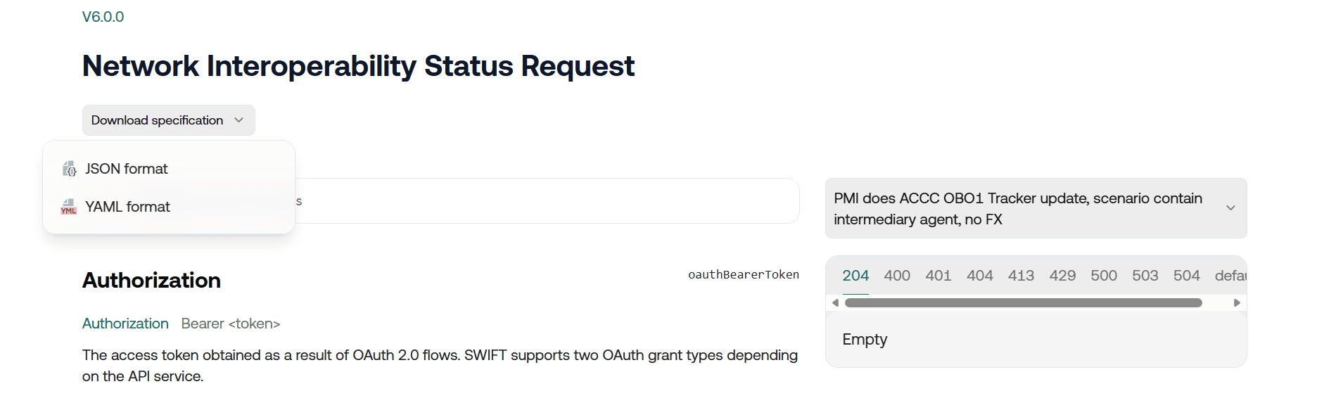OpenAPI definition files