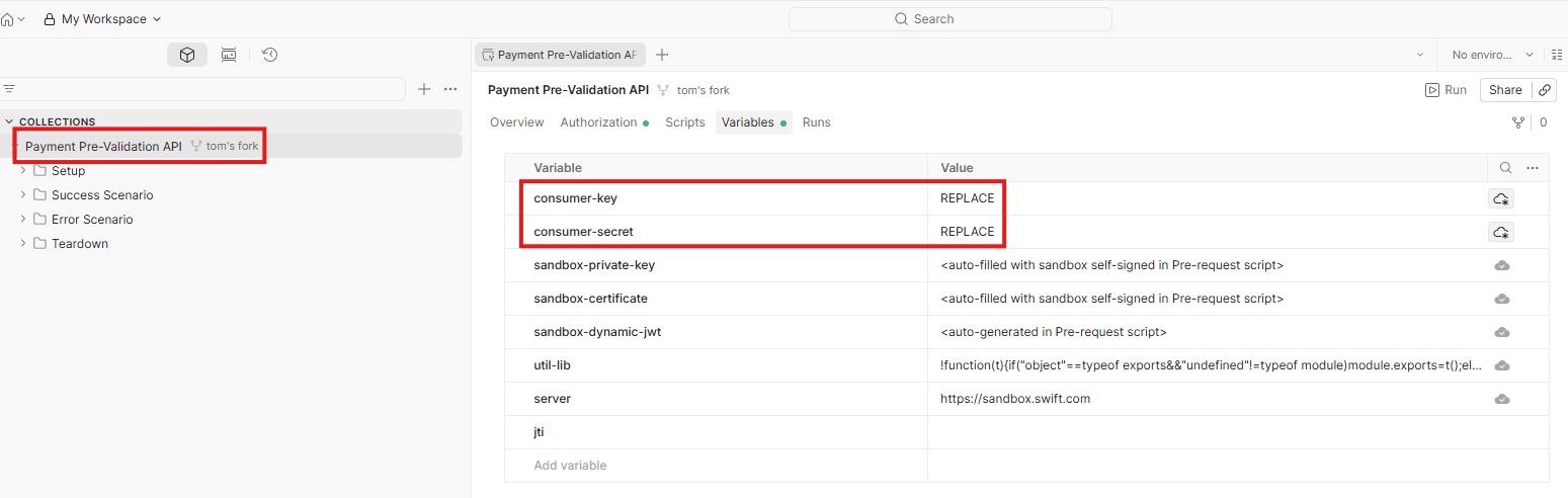Configure Variables